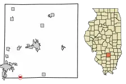 Location in Marion County, Illinois