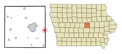 Location of Le Grand, Iowa