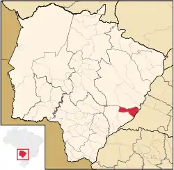 Location in Mato Grosso do Sul state