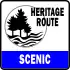 Scenic Heritage Route marker