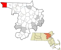 Location in Middlesex County in Massachusetts