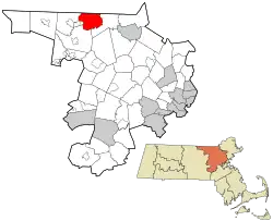 Location in Middlesex County in Massachusetts