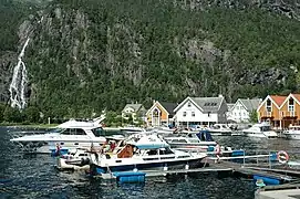 Waterfront area looking north