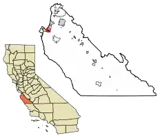Location in Monterey County, California