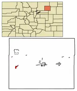 Location in Morgan County, Colorado