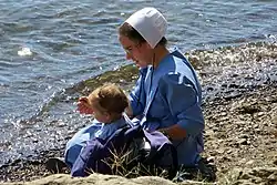 Many Anabaptist women wear head coverings, kapps and bonnets