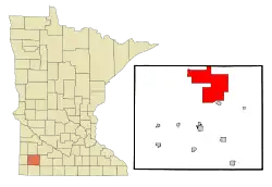 Location of The Lakeswithin Murray County