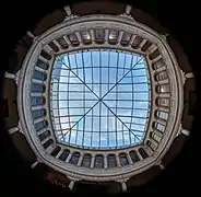 Glass roof of the museum of religious art in Teruel