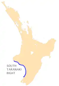 Location of South Taranaki Bight