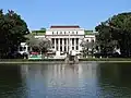 A view of the Capitol Park and Lagoon looking towards the Negros Occidental Provincial Capitol building