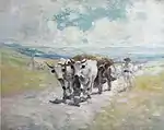Ox-Drawn Cart; by Nicolae Grigorescu; 1899; oil on canvas; 66 x 81&nbsp;cm; National Museum of Art of Romania (Bucharest, Romania)