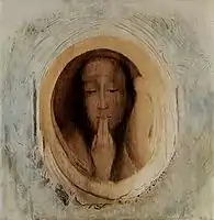 Odilon Redon, Le Silence, 1900, pastel, 54.6 × 54 cm, Museum of Modern Art, New York