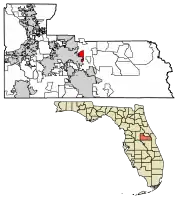Location of Azalea Park in Orange County, Florida.