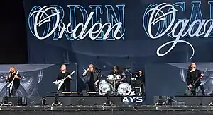 Orden Ogan performing in 2022