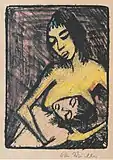 Mother and Child 2. (Mutter und Kind 2.), 1920, lithograph on paper, 26 x 18.7&nbsp;cm
