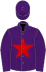 Purple, red star