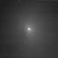 Comet Tempel 1, imaged from 4.2&nbsp;million km at the start of Impact phase