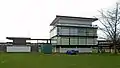 Pavilion, Geoffrey Hughes Memorial Sports Ground, Allerton(1961–62; Grade II)