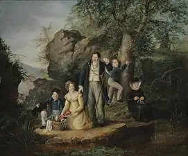 A Picnic in England (1825), Rolinda Sharples