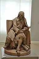Jean-Jacques Caffieri, ca.1779, Pierre Corneille, 140&nbsp;cm x 92&nbsp;cm, terracotta, Musée des Beaux-Arts de Rouen, Normandy, France