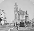 Plaza de Santo Domingo in a photo of 1873