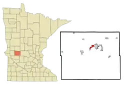 Location of Long Beach, Minnesota
