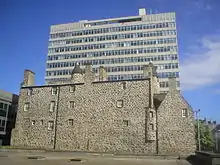 Provost Skene's House, with the old St. Nicholas House in the background