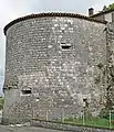 Northeast tower, a vestige of the fortified castle.