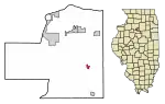 Location of McNabb in Putnam County, Illinois.