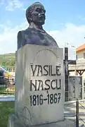 Statue of Vasile Nașcu by Cornel Medrea in Feldru