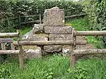 Fenny Castle Cross: a medieval wayside cross 20&nbsp;m north west of Castle Farm, Castle