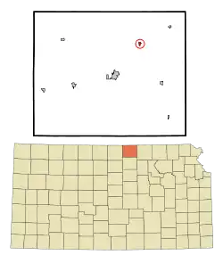 Location within Republic County and Kansas