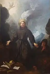 Saint Francis receiving the stigmata