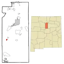 location of Madrid, New Mexico