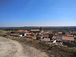 View from the climb to the Santacara castle