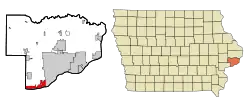 Location of Buffalo, Iowa