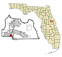 Location in Seminole County and the state of Florida