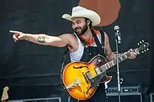 Shakey Graves performs at the Longhorn City Limits stage in 2021