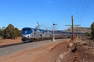 Amtrak Southwest Chief in Bernal (part of Serafina) in 2019