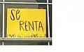 This Spanish sign was advertising a mobile home for rent in a largely Hispanic neighborhood in Texas. The broader community is predominantly non-Spanish speaking.