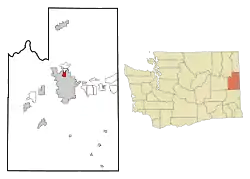 Location of Town and Country, Washington