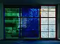 Stained glass of Olympus Optical Headquarters Hamburg, 1981