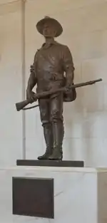 Hiker in Statuary Hall, Montgomery, Alabama