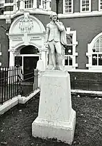 Statue of Shakespeare in Coade stone at University of East London.(See "Shakespeare, University of East London section")