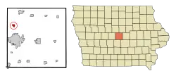 Location of Gilbert, Iowa