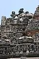 Sukhanasi (tower over vestibule) with the Hoysala emblem mounted on top in Chennakeshava temple at Hullekere