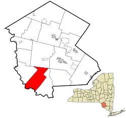 Location of Town of 
Highland
