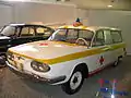 An estate car version resembling a Corvair Lakewood was also proposed, primarily to serve as an ambulance. This one never saw production either; it was only the 200&nbsp;km/h T 613 successor ambulance which entered service decades later.