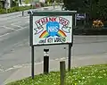 "Thank You NHS" sign outside a restaurant in East Dunbartonshire