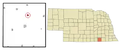 Location of Belvidere, Nebraska